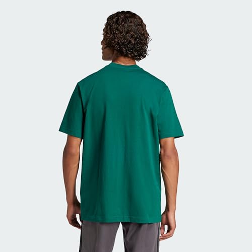 Detalle 2 de adidas Hombre Essentials Small Logo Single Jersey Shirt – Collegiate Green/Black, talla L