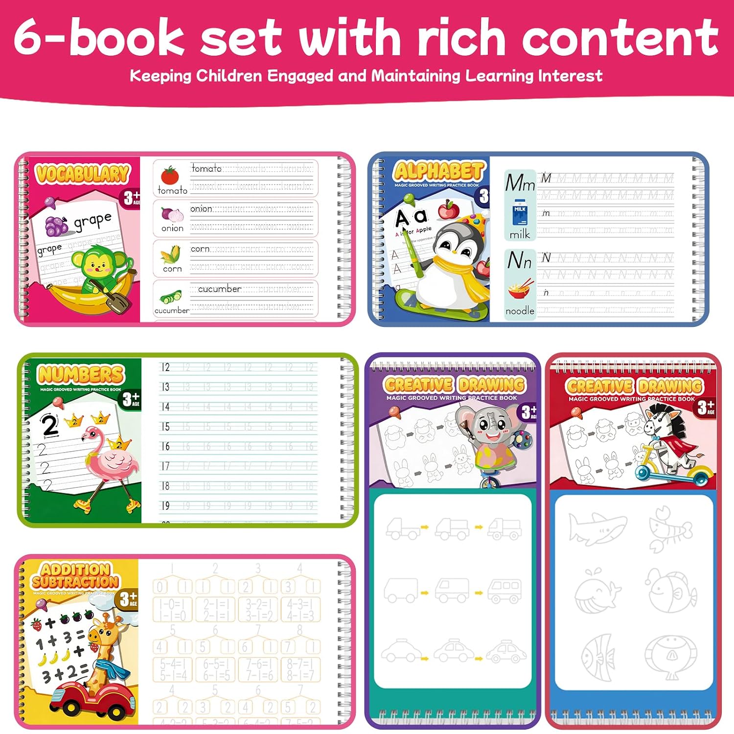 Thumbnail 6 de Magic Reusable Handwriting Practice Books