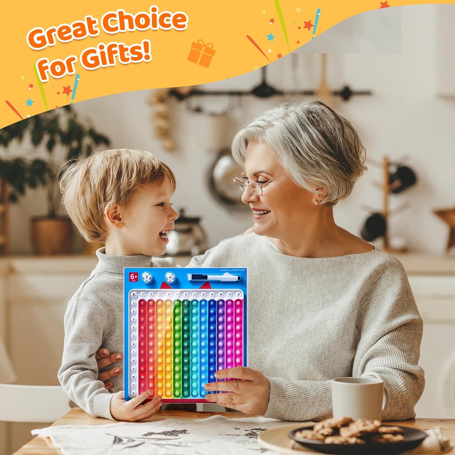 Thumbnail 5 de JoyCat Multiplication Chart 9.8 x 10.2in fidget toy