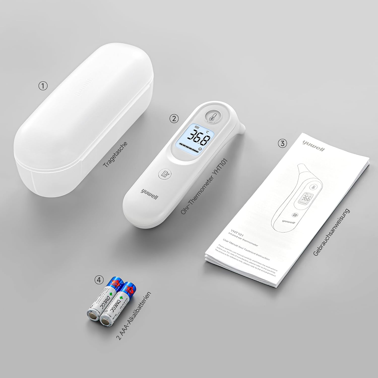Thumbnail 5 de yuwell YHT101 Ohrthermometer 7 Speicher