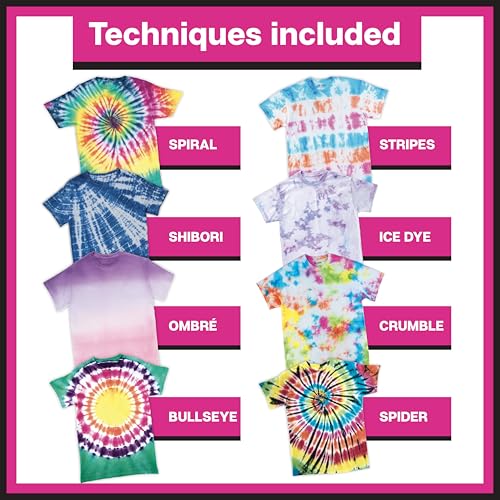 Detalle 2 de Tulip One-Step Tie Dye Kit, Large Group Activity – 18 Bottles, 14 Colors, 36 Projects
