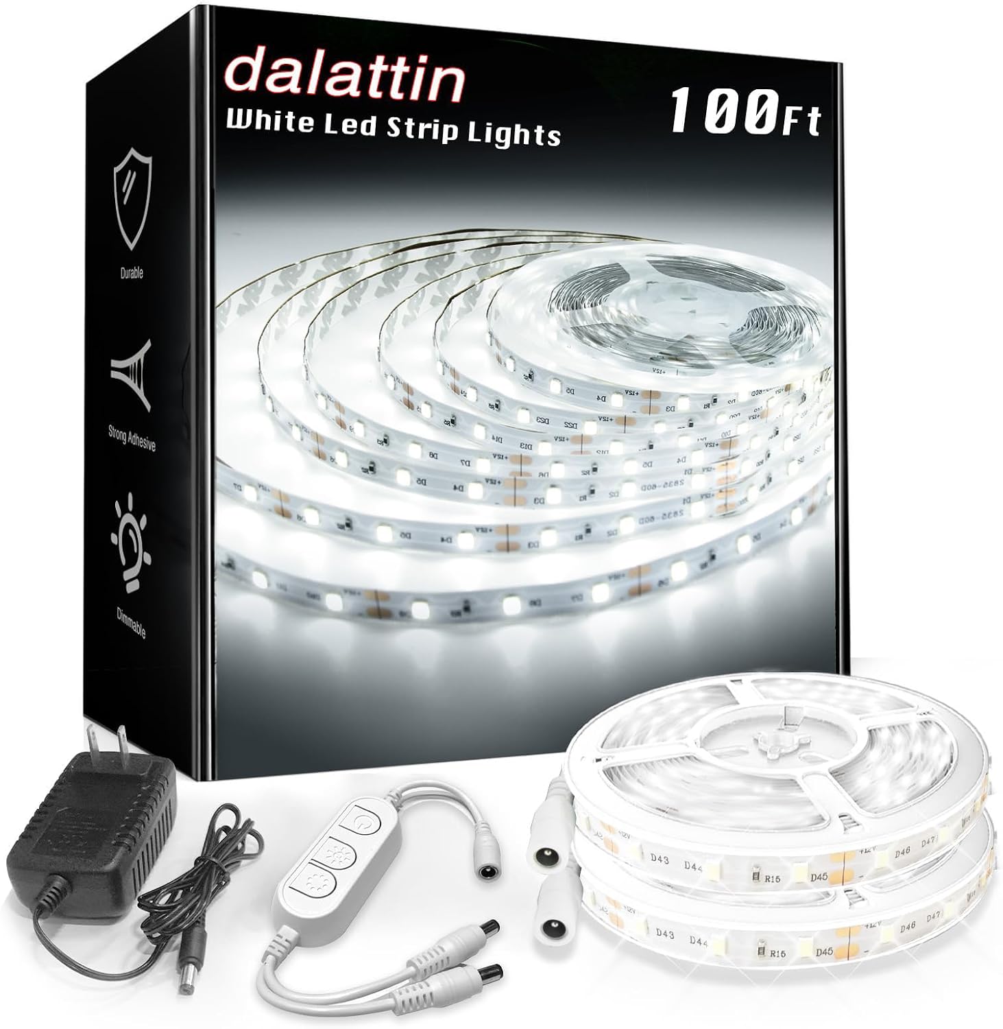 Detalle de Dalattin LED Strip Lights 100 ft