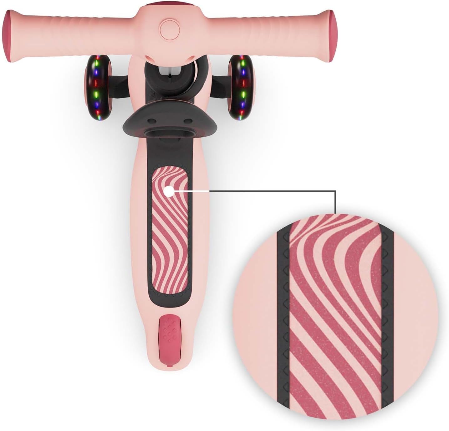 Detalle de Kinderkraft Halley 2 Trottinette 2 en 1 – Siège réglable et guidon adaptable