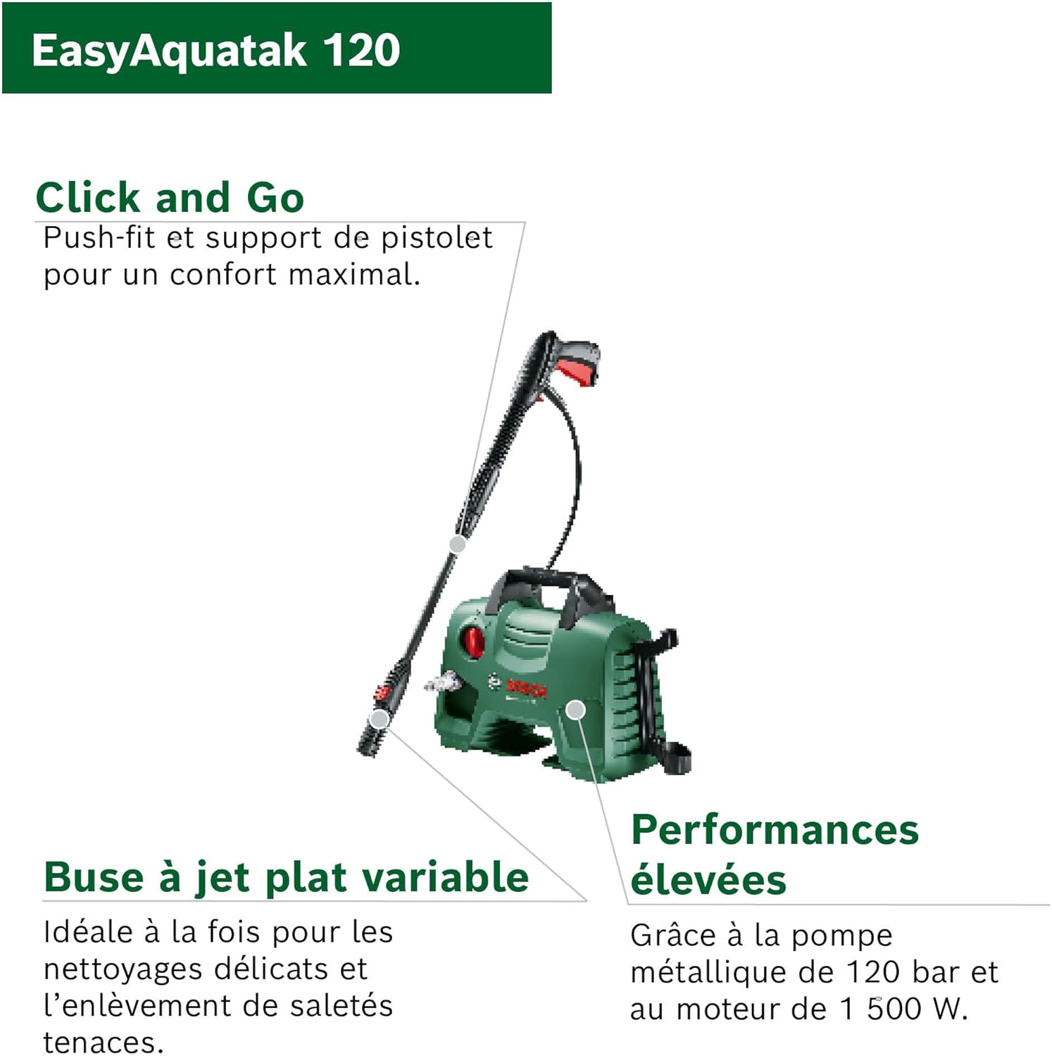 Thumbnail 2 de Bosch EasyAquatak 120 nettoyeur 1500 W 🧽