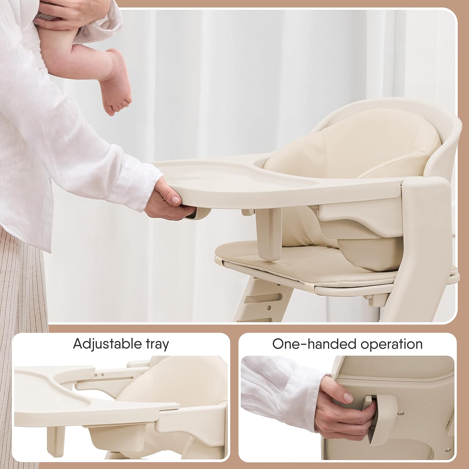 Detalle de Obee Odee Baby High Chair 220 lb
