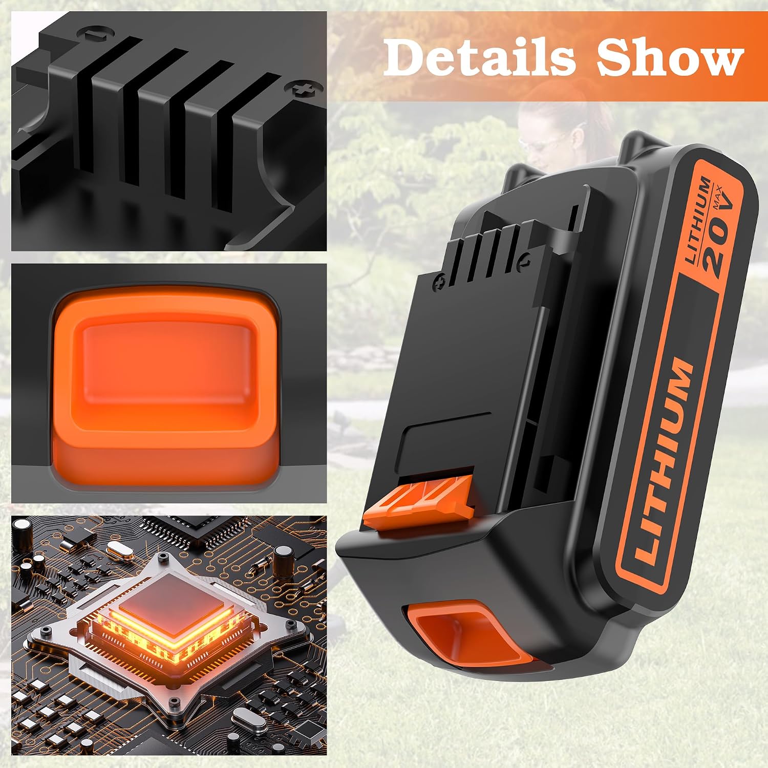 Detalle de BULL-TECH Replacement Battery 2.0Ah