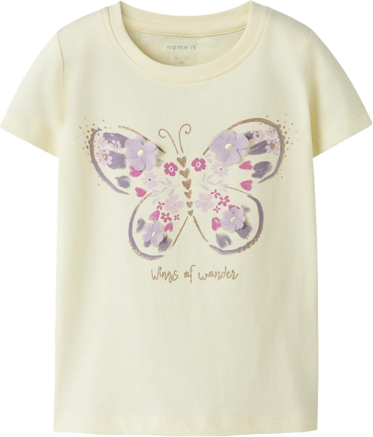 Detalle de NAME IT Nmfdeppa SS Top Box per Bambine e Ragazze — stile e comfort in un top box estivo