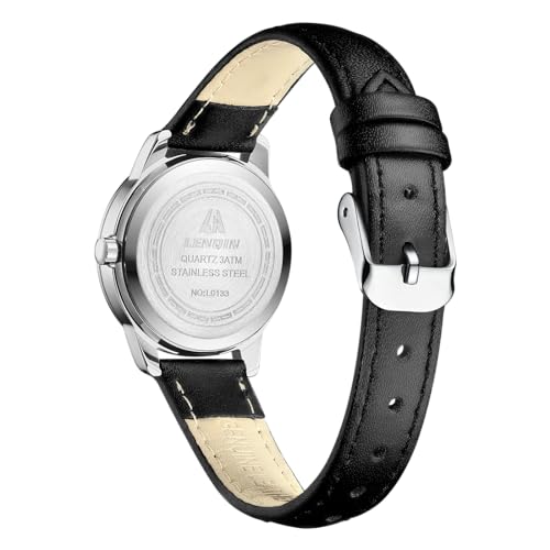 Detalle de LN LENQIN Reloj de Cuarzo Analógico para Mujer — Pulsera de Cuero, esfera 30 mm