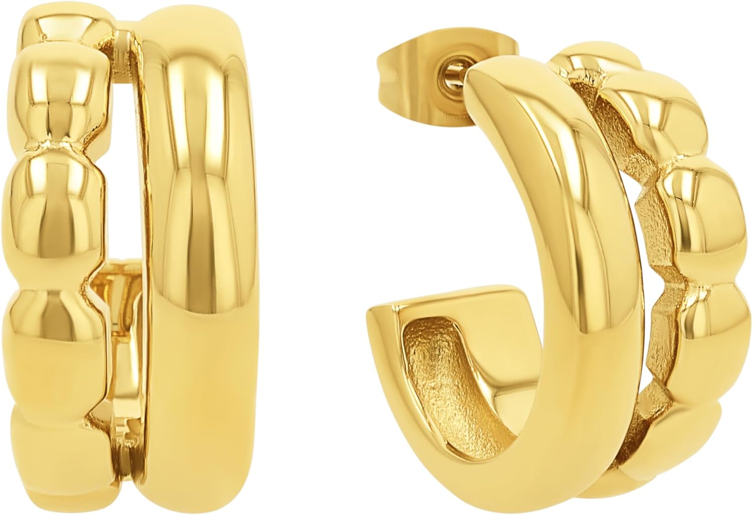 Thumbnail 6 de JOOP! Creolen aus Edelstahl für Damen – mit Zirkonia, 15 × 10 mm, inklusive Schmuck Geschenkbox