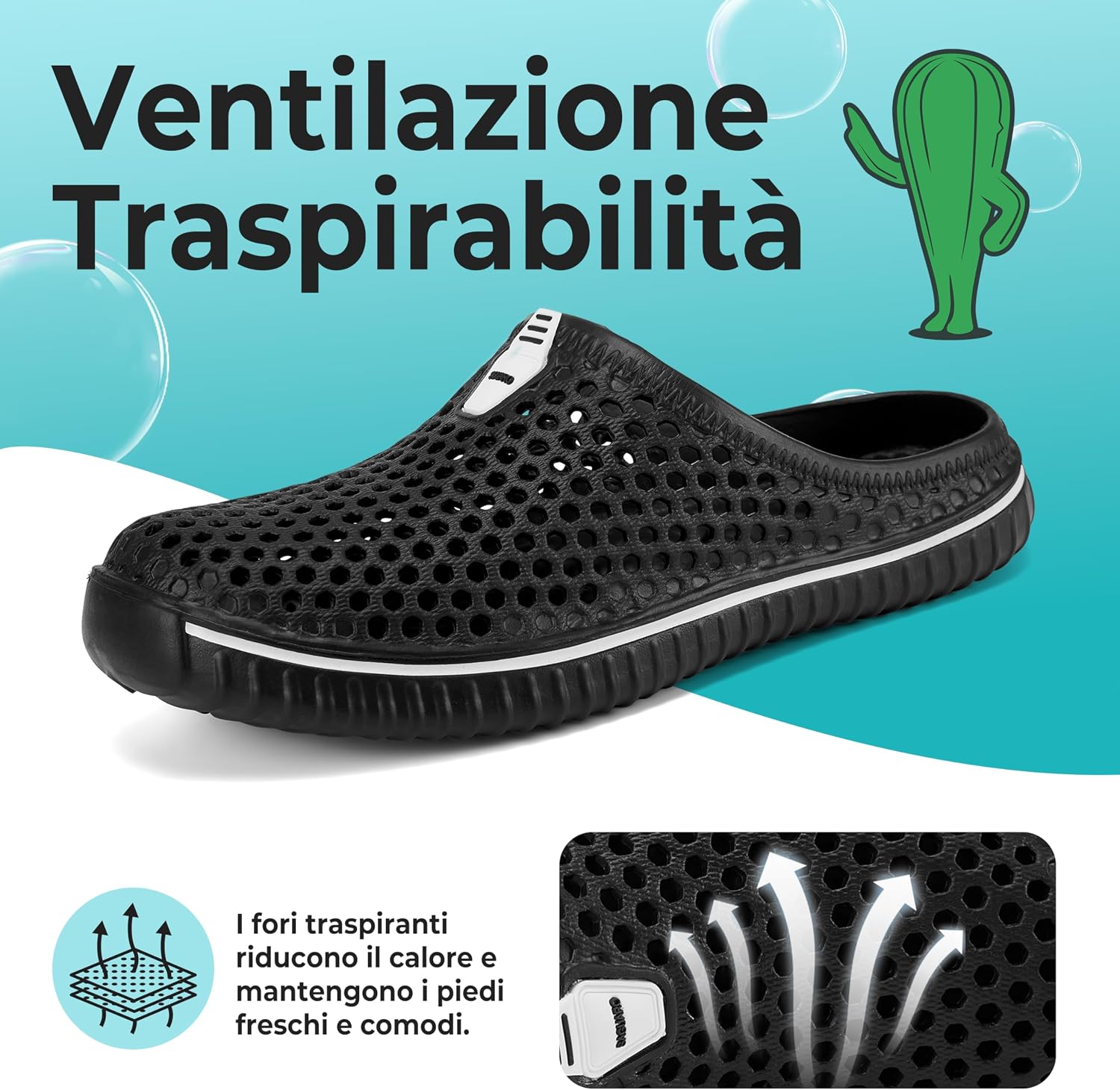 Detalle de SAGUARO Uomo Donna Spiaggia Traspirante Pantofolose Unisex Clocks? No: SAGUARO Sandali Cl