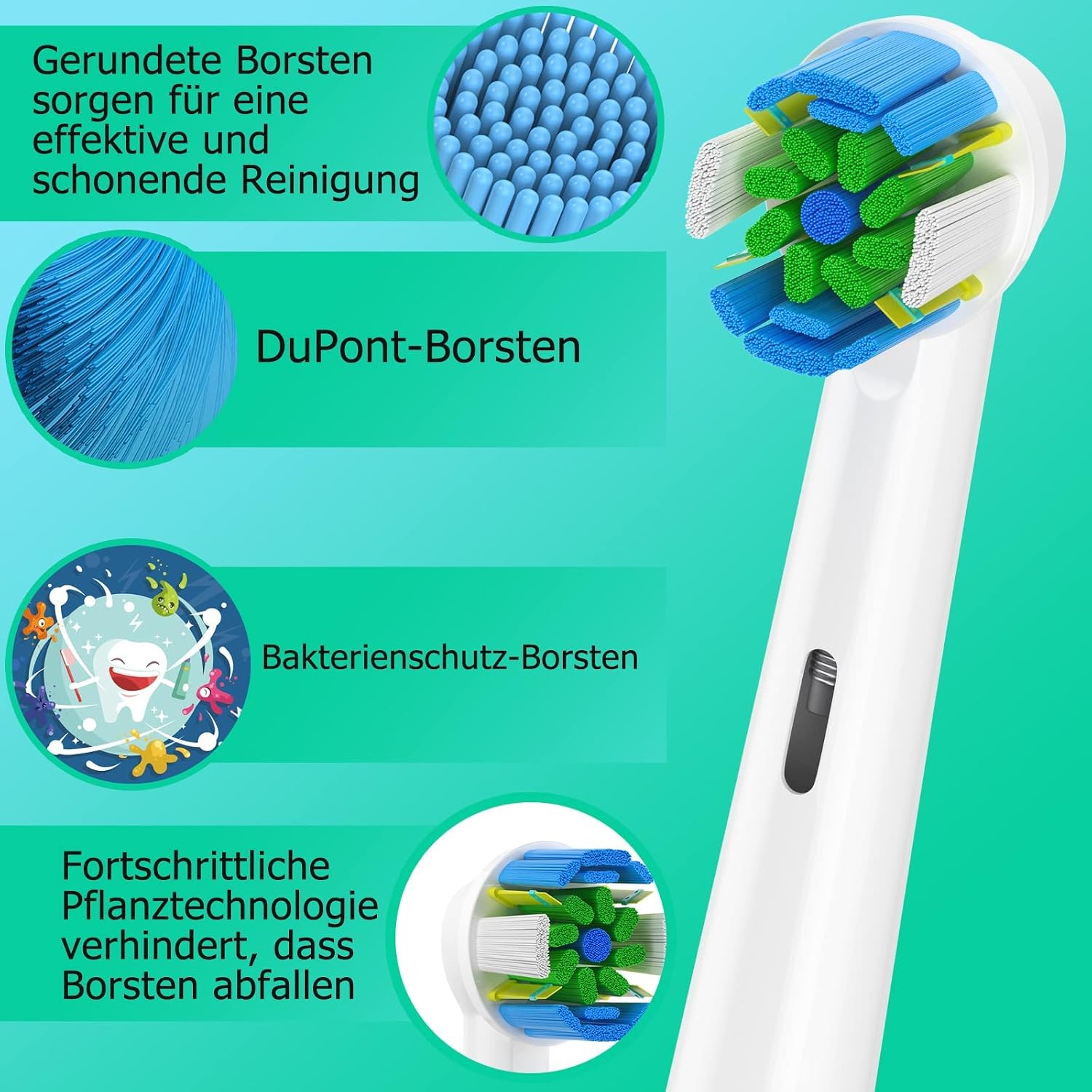 Detalle 1 de WENS Aufsteckbürsten für Oral-B 16er