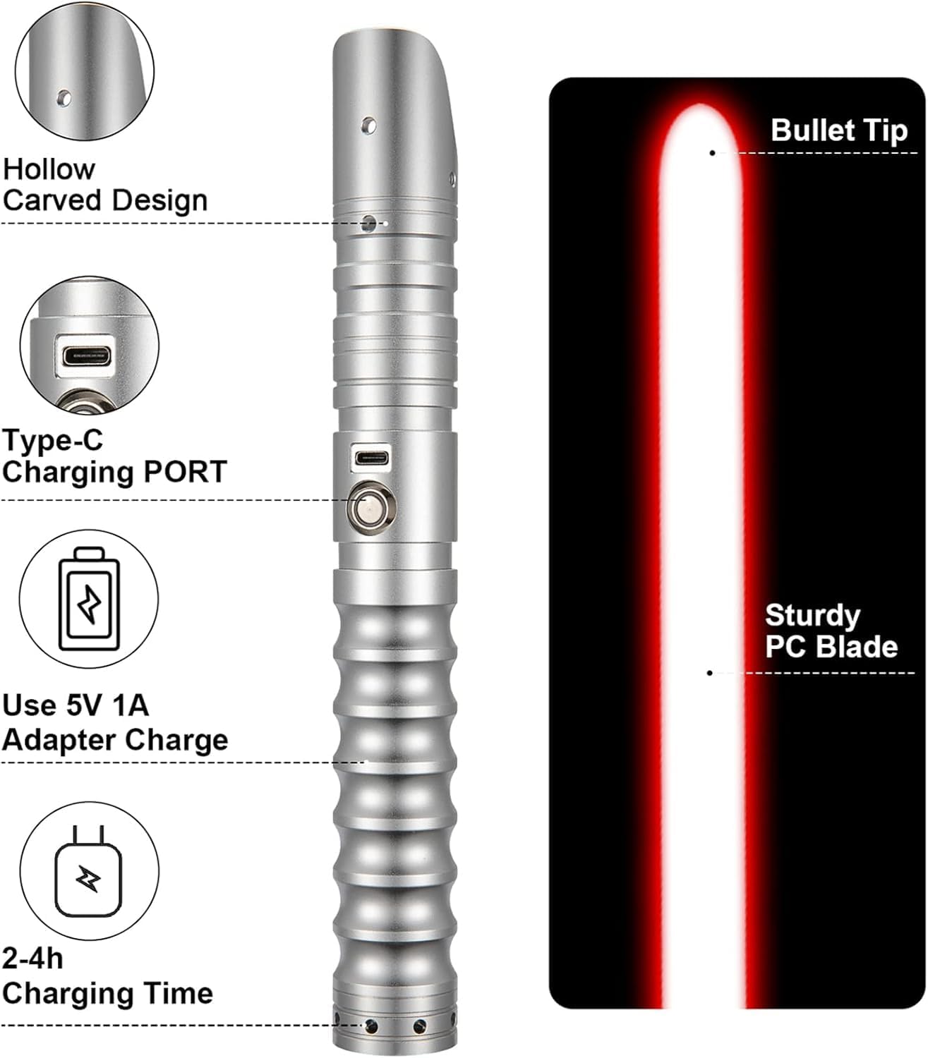 Detalle de CVCBSER Lightsaber with Aluminum Hilt