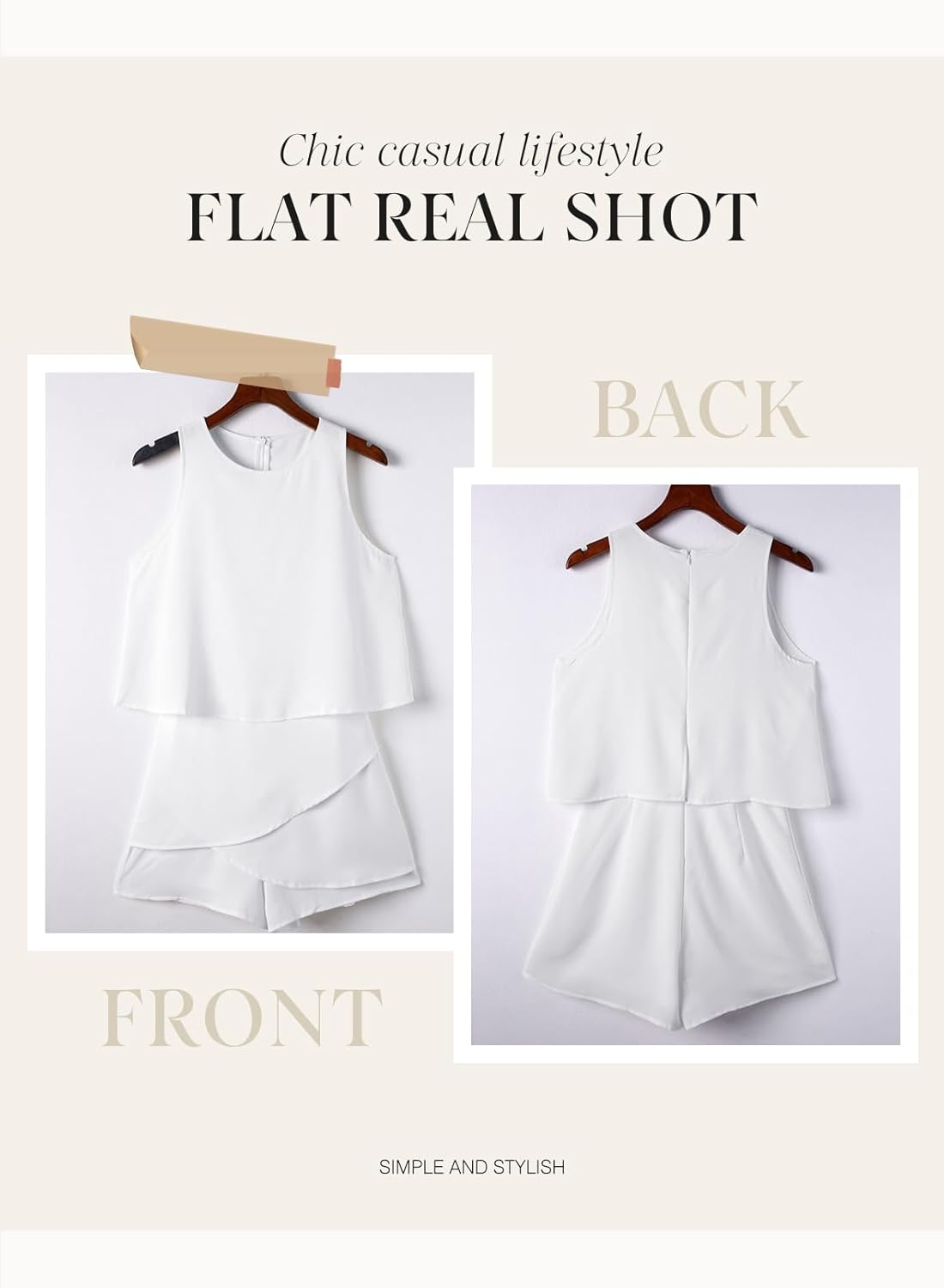 Thumbnail 4 de Dokotoo Womens Elegants Sleeveless Short Rompers — chiffon jumpsuit