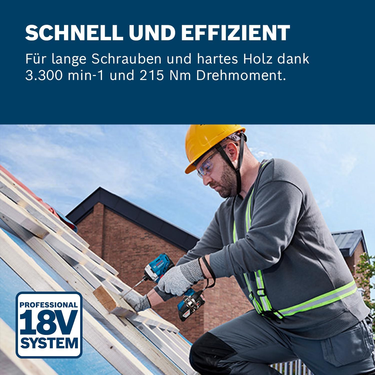 Thumbnail 1 de Bosch Professional 18V System Akku-Drehschlagschrauber GDR 18V-215