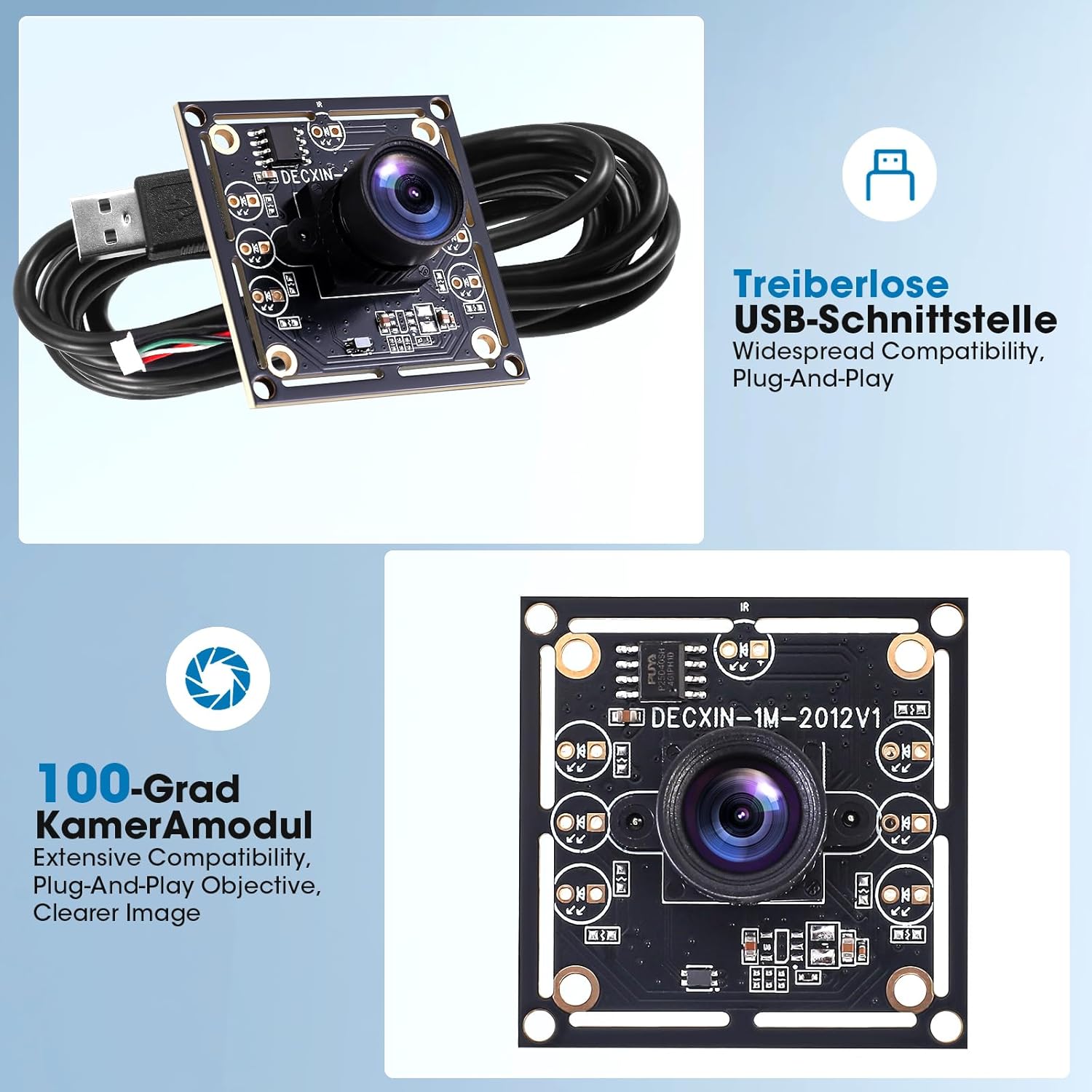 Thumbnail 5 de OV9732 Kameramodul 3er Set USB Kamera 1280x720