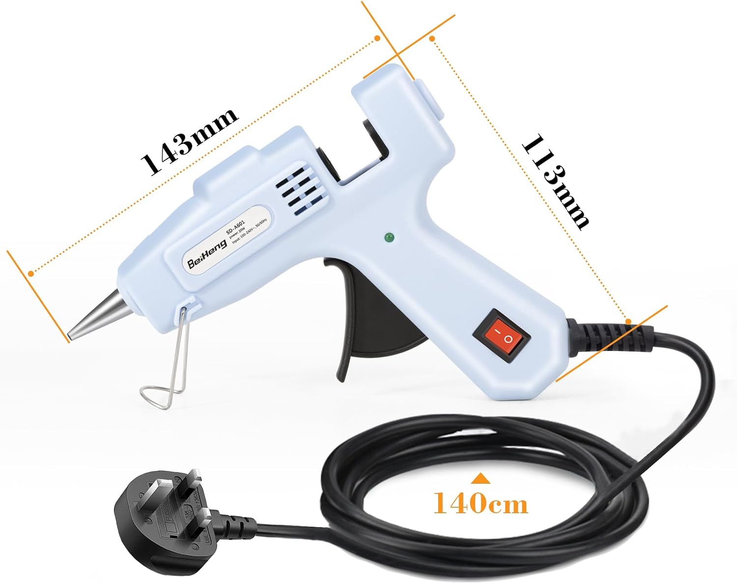 Thumbnail 2 de BeiHeng 20W Mini Hot Glue Gun with 30 sticks