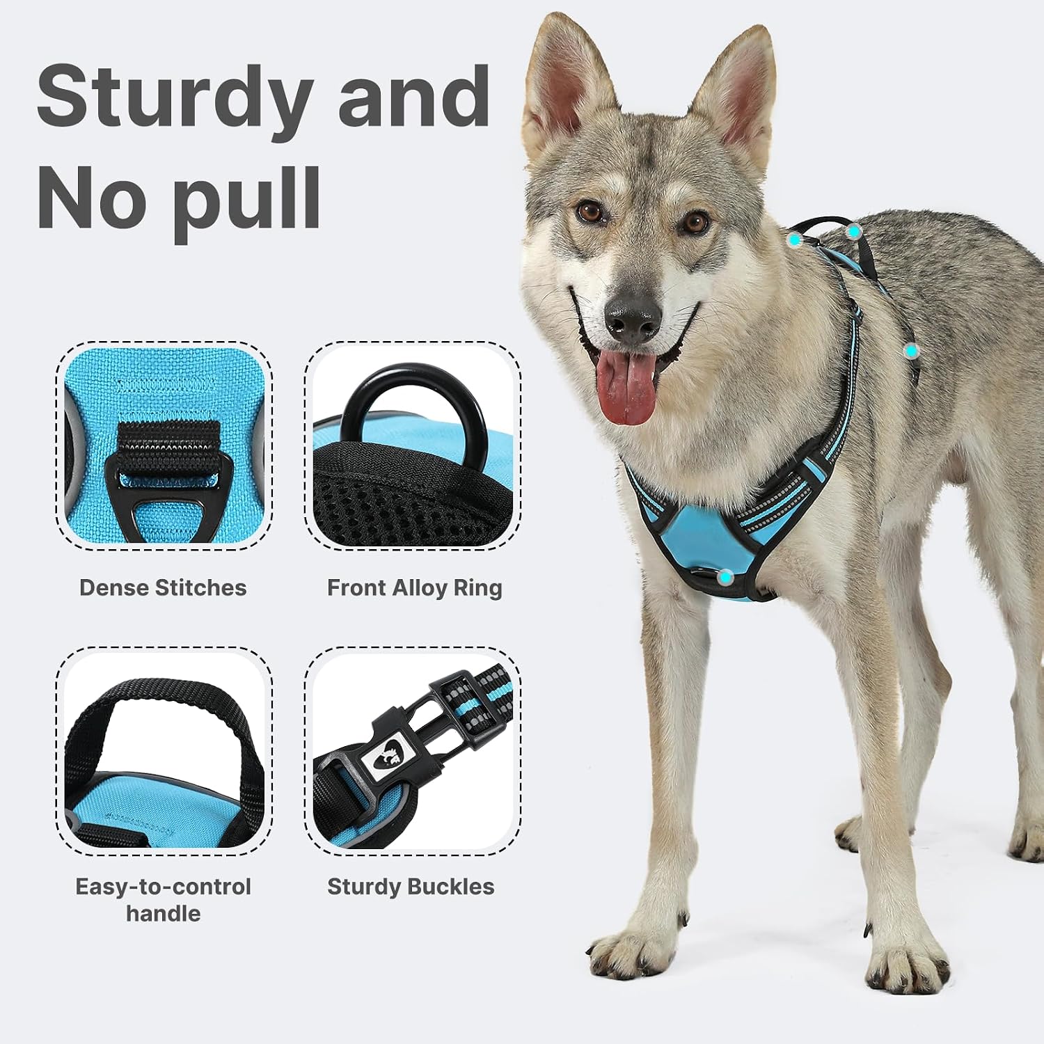 Detalle 1 de Belababy Dog Harness No Pull S