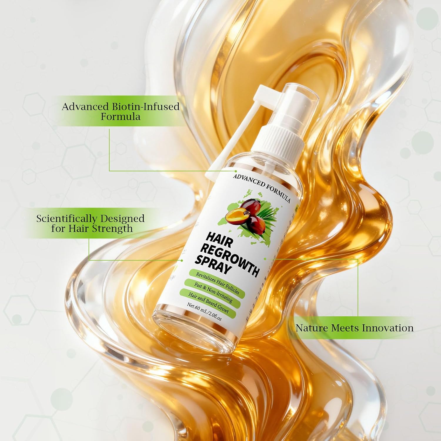 Detalle 1 de VIVEY Haarwachstum Spray mit 60 ml