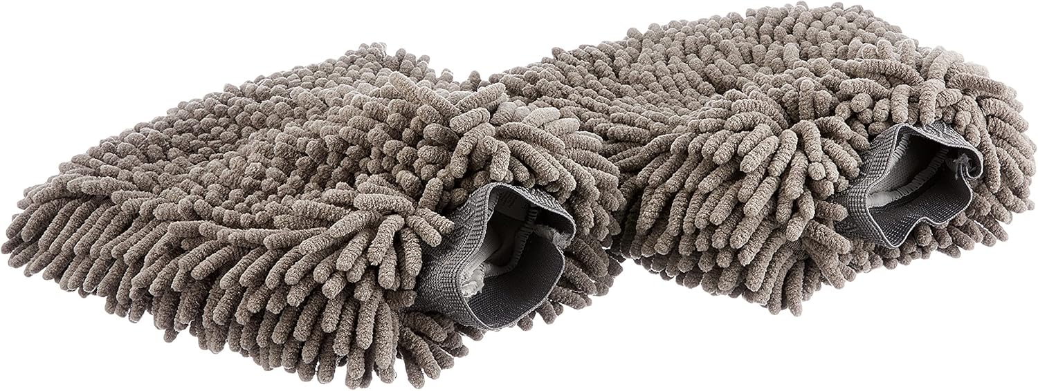 Thumbnail 4 de Amazon Basics Gant de lavage microfibre Chiffon – Pack de 2, 30 × 20 cm, Gris