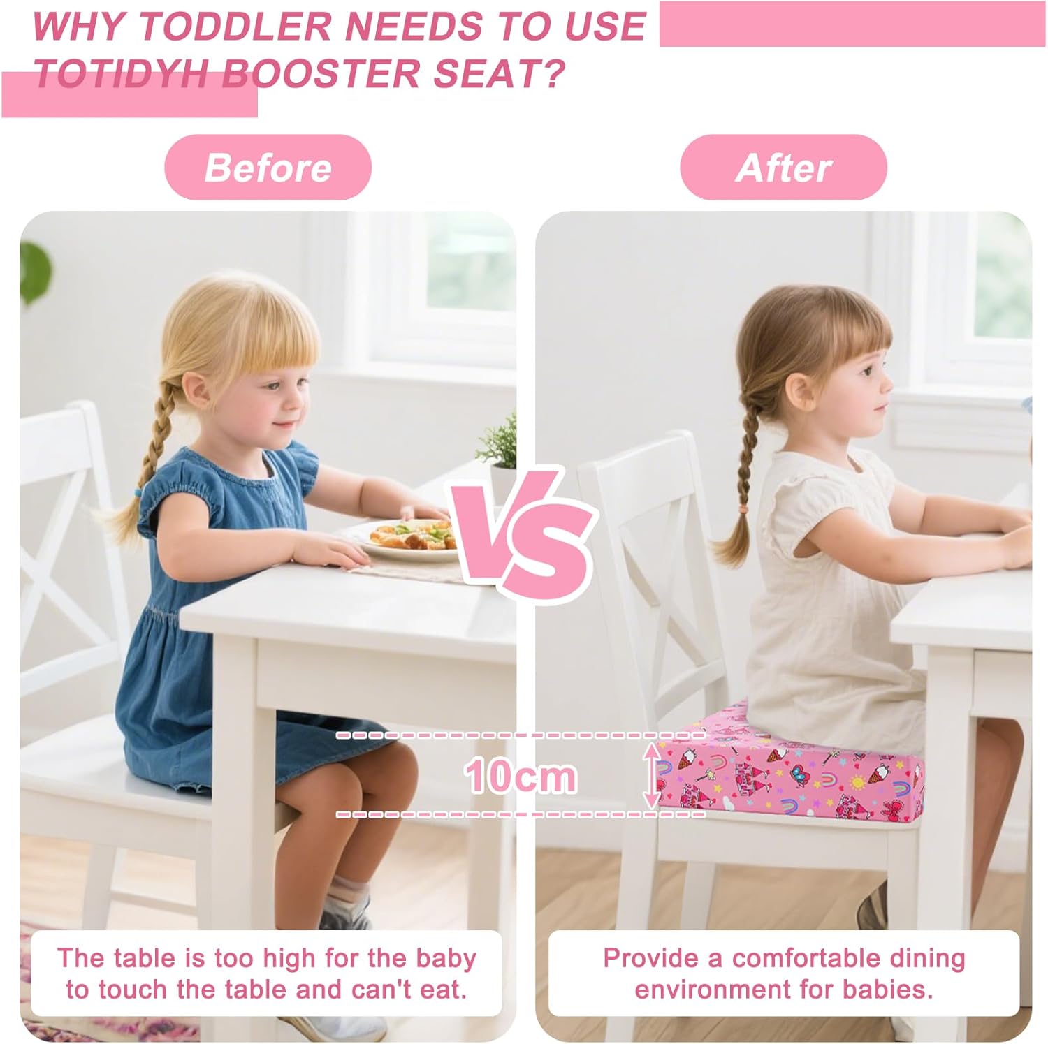 Thumbnail 1 de Booster seat cushion 3-point straps 32x32x10cm
