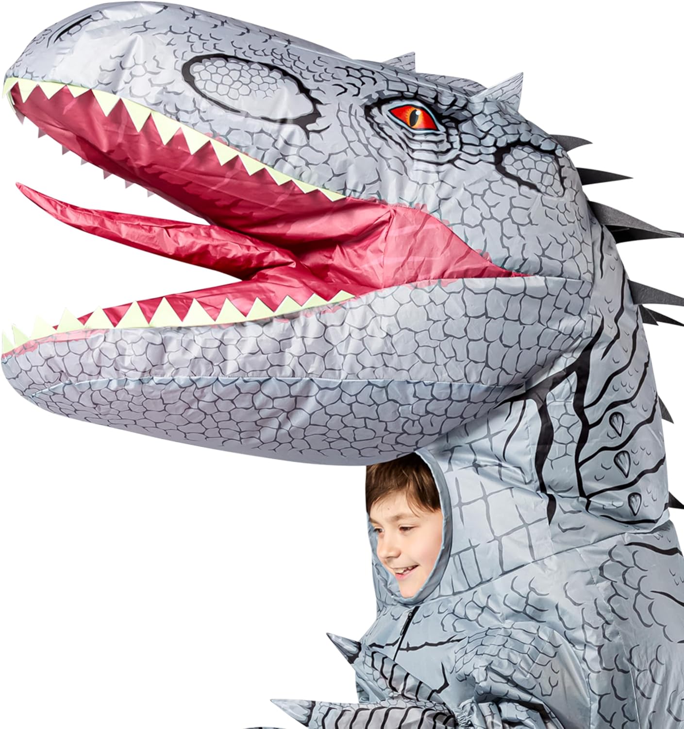 Detalle de Rubies Jurassic World Indominus Rex Inflatable Costume for Kids, Unisex