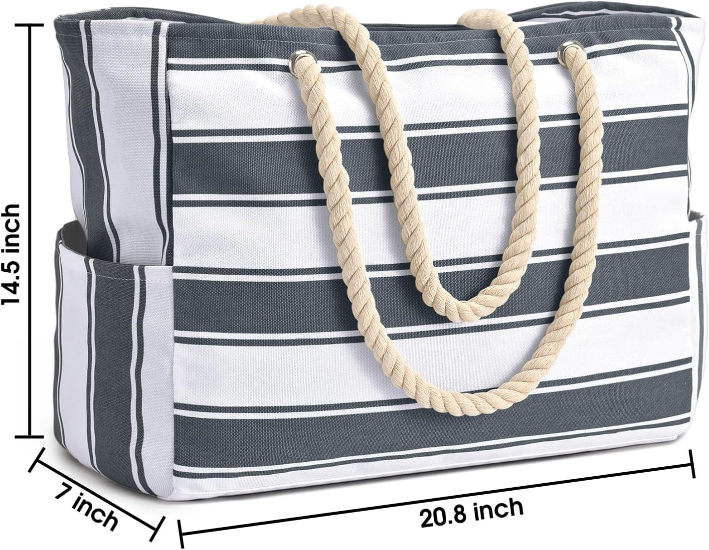 Thumbnail 2 de oscaurt XXL Strandtasche/Familien-Badetuchtasche „Strandtasche Badetasche“ – wasserdicht, faltbar, mit Nass-/Trocken-Fach