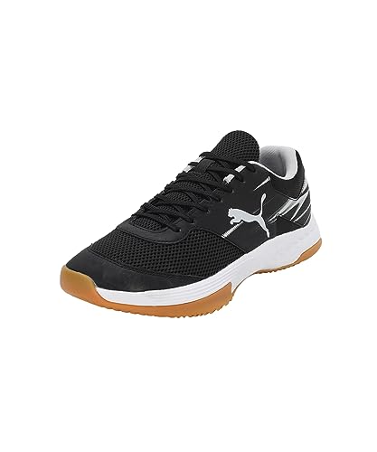 Detalle de PUMA Varion II Indoor-Pumps Unisex – Puma Black / Cool Light Gray / Yellow Blaze Gum, Größe 41 EU