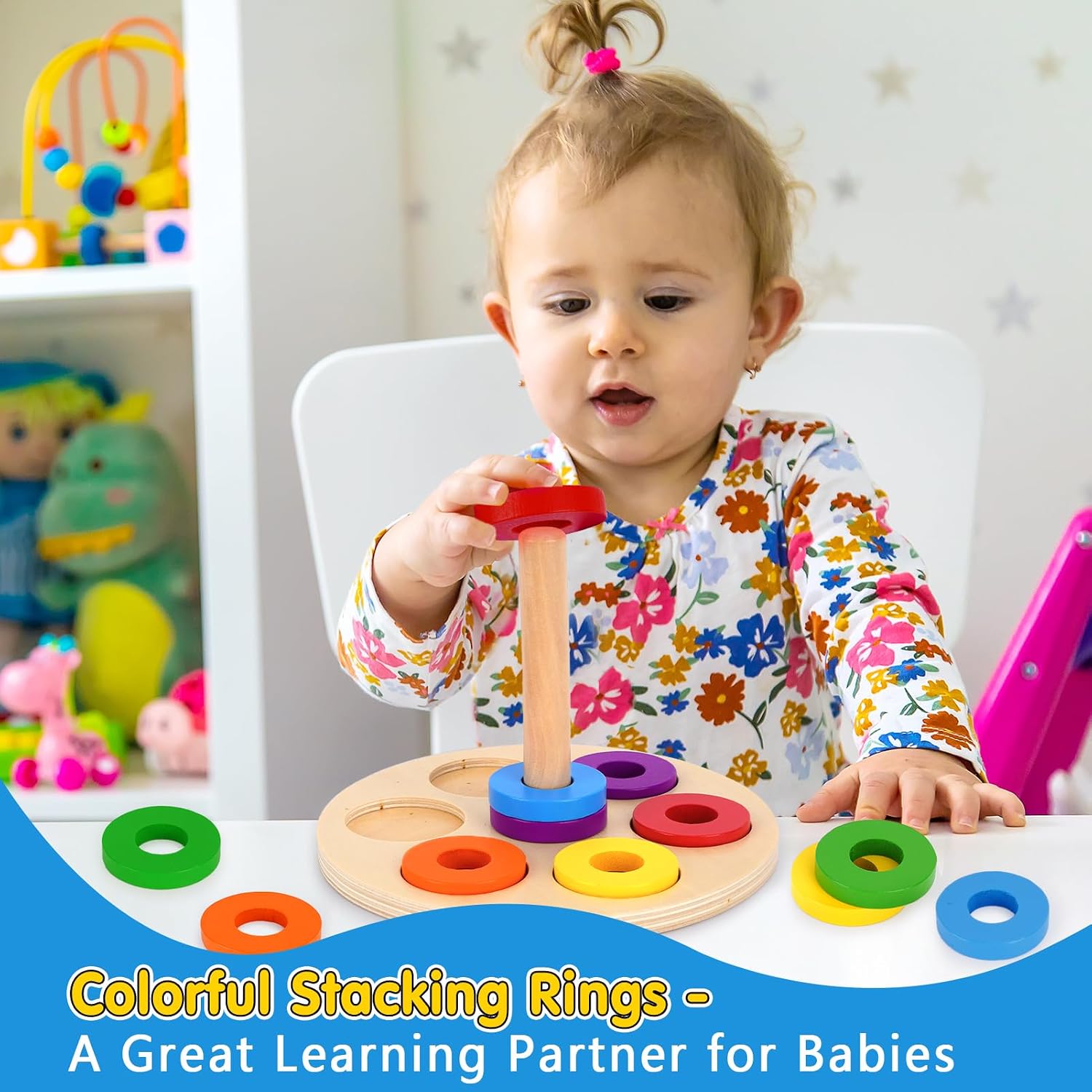 Detalle 2 de KMTJT Montessori Toys for 1 Year Old Toddlers — A Complete Learning Set in Wooden Montessori Style