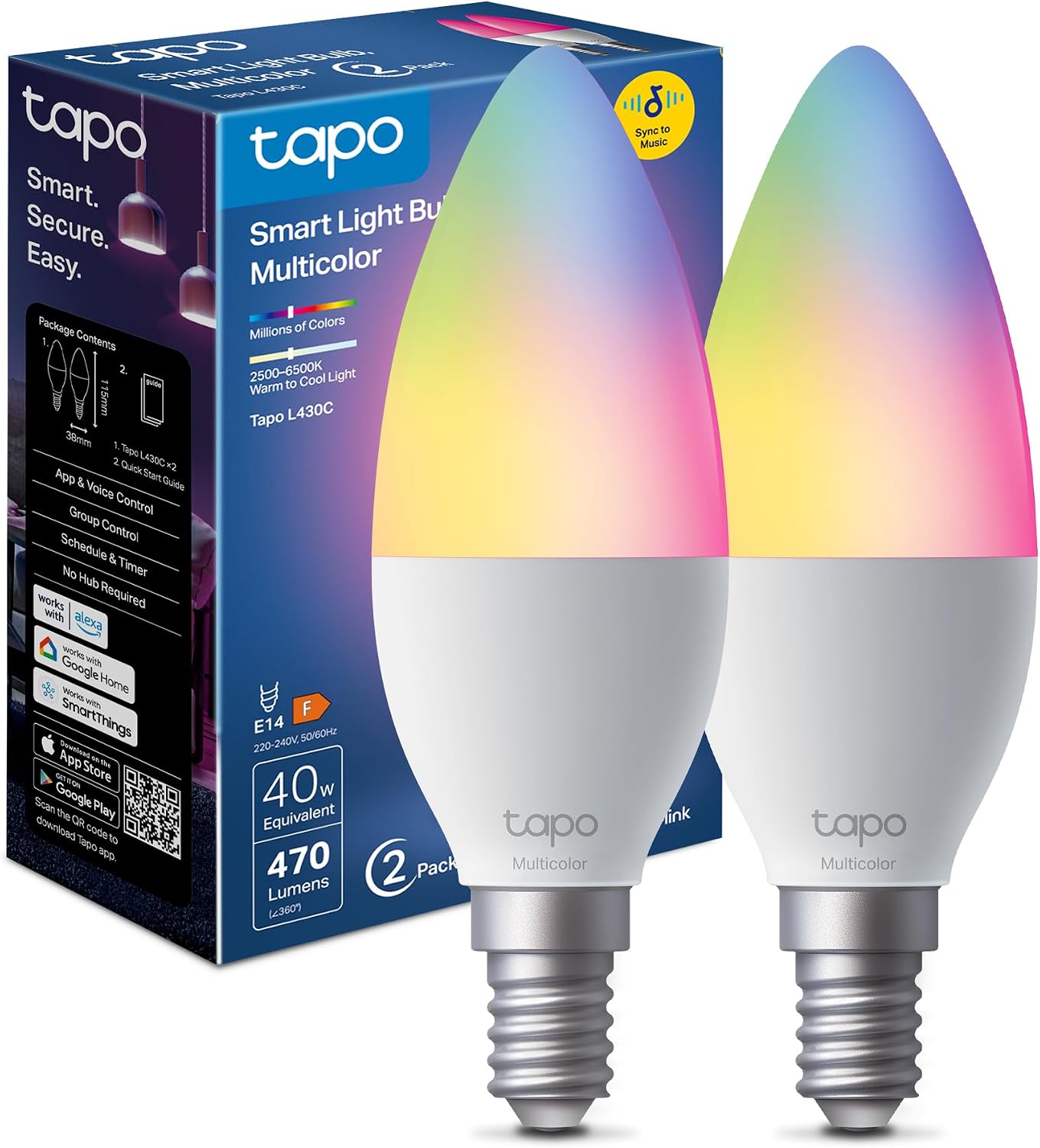 Detalle de Tapo L530E Lampadina WiFi 806 lumen