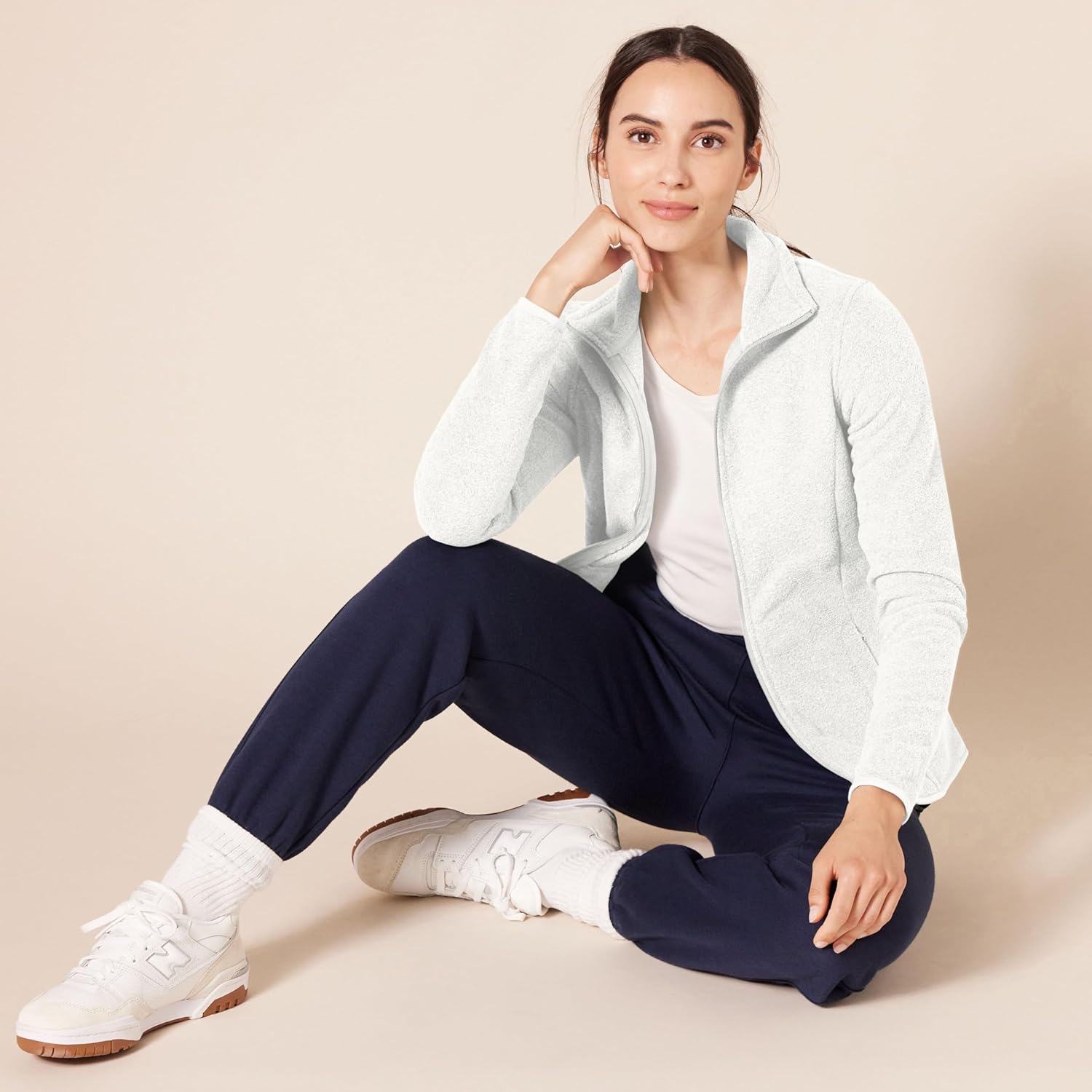 Thumbnail 3 de Amazon Essentials Damen Fleecejacke mit Reißverschluss – klassische Passform aus Strickfleece (auch in Übergrößen)