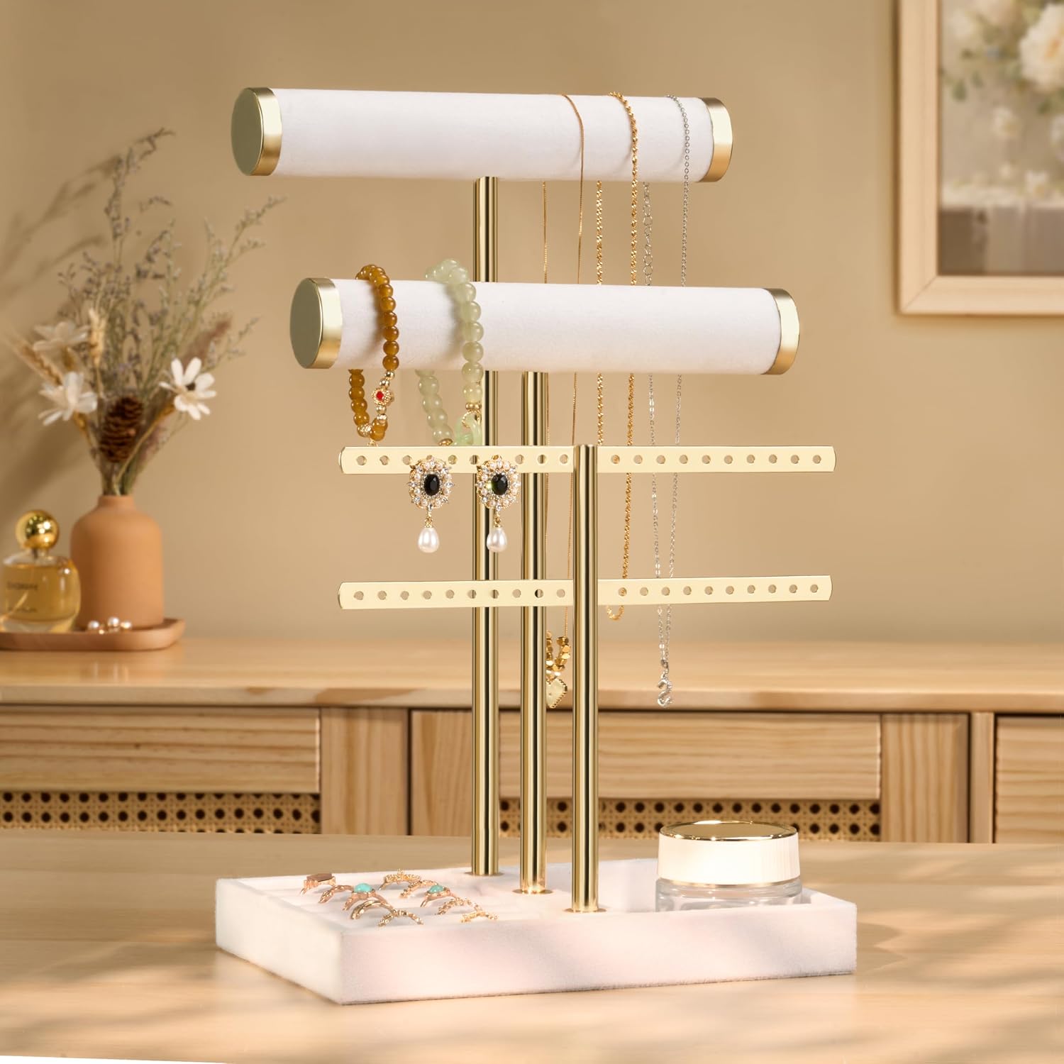 Detalle 2 de Josmimic Schmuck-Organizer mit 3 Ebenen