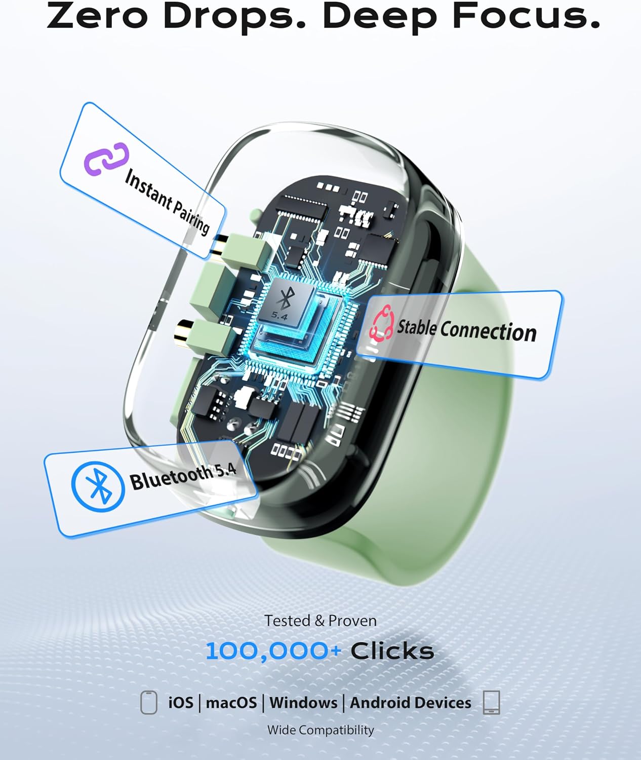 Detalle de Stouchi Anki Bluetooth remote ring 12h