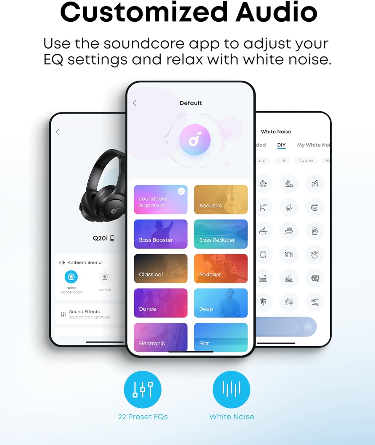 Thumbnail 3 de Soundcore Q20i 🎧 Cancelación Activa, 40h Uso, Hi-Res, App