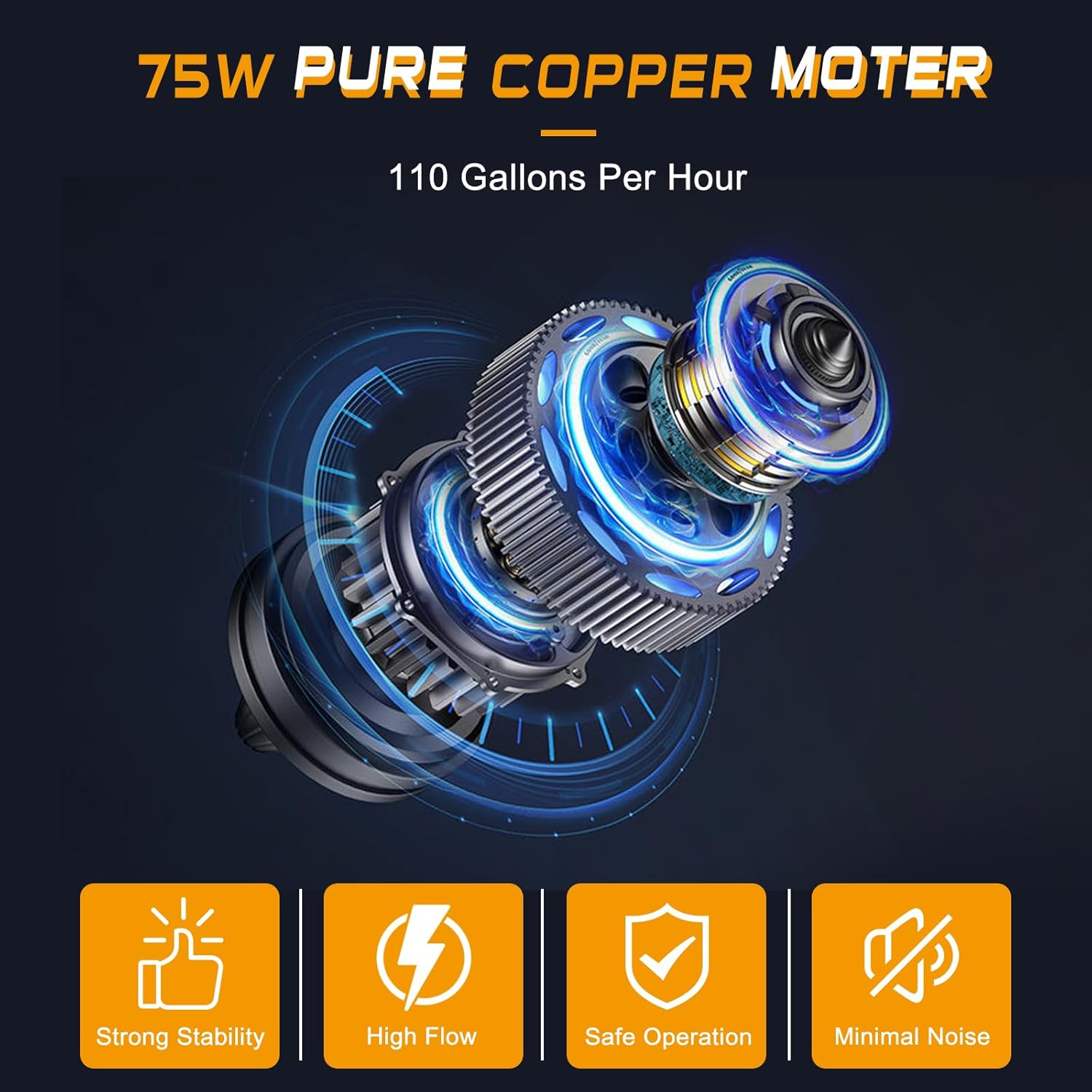 Thumbnail 1 de Steauty 12V Fuel Transfer Pump Kit 75W