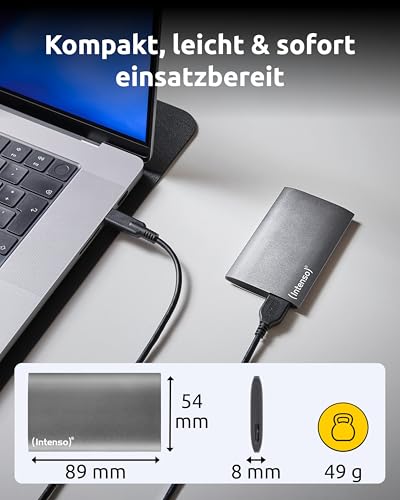 Detalle de Intenso External SSD 1TB Premium Edition Antracita