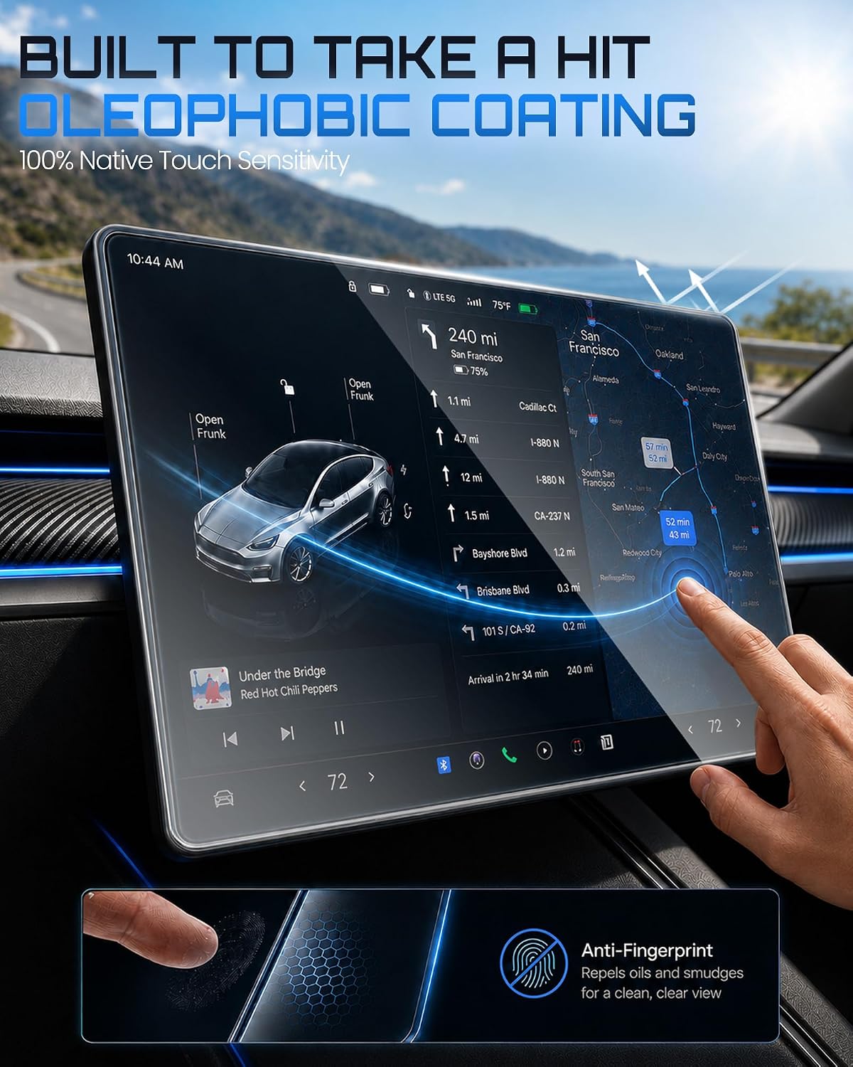 Detalle 2 de Screen Protector Set for 2026 Tesla Model Y