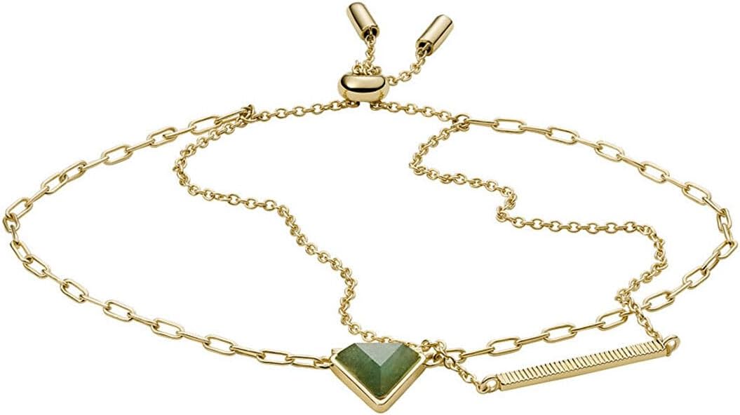 Thumbnail 4 de Fossil Damenarmband aus Edelstahl oder Messing mit Schiebereglerverschluss