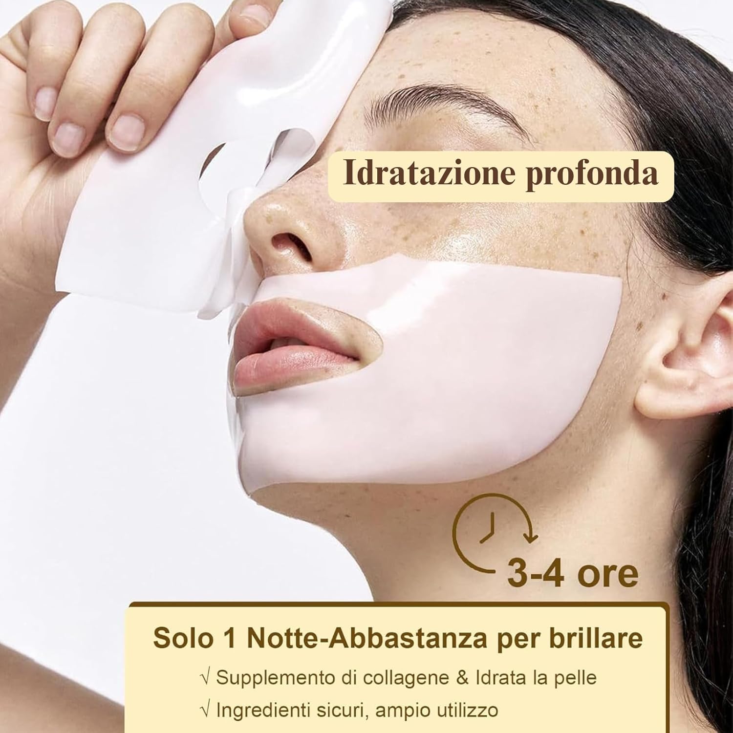 Thumbnail 1 de Maschera al Collagene Viso Viso Mask Viso Mask Idratazione e pori 6 pezzi