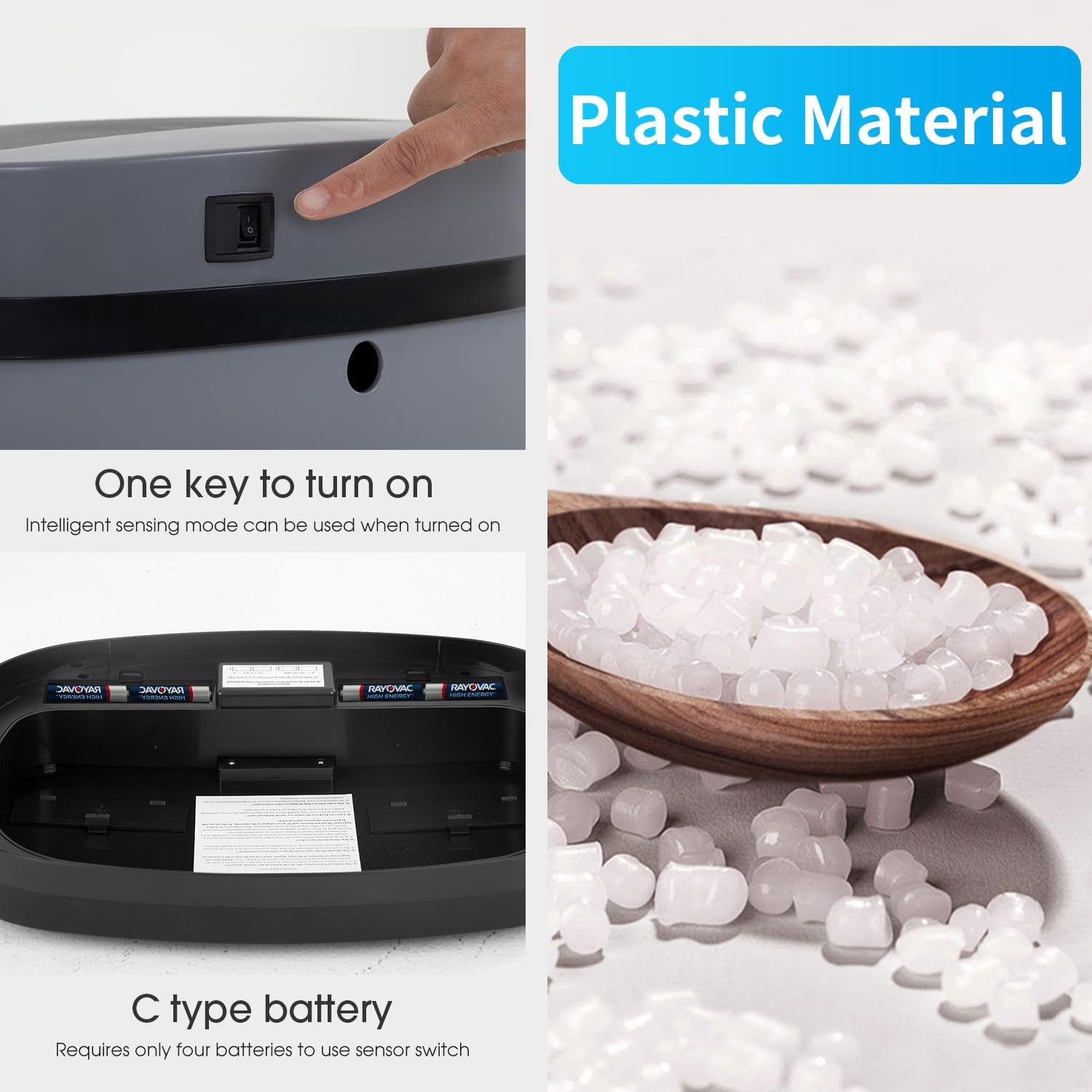 Thumbnail 4 de BestMassage Automatic Trash Can 13 Gallon