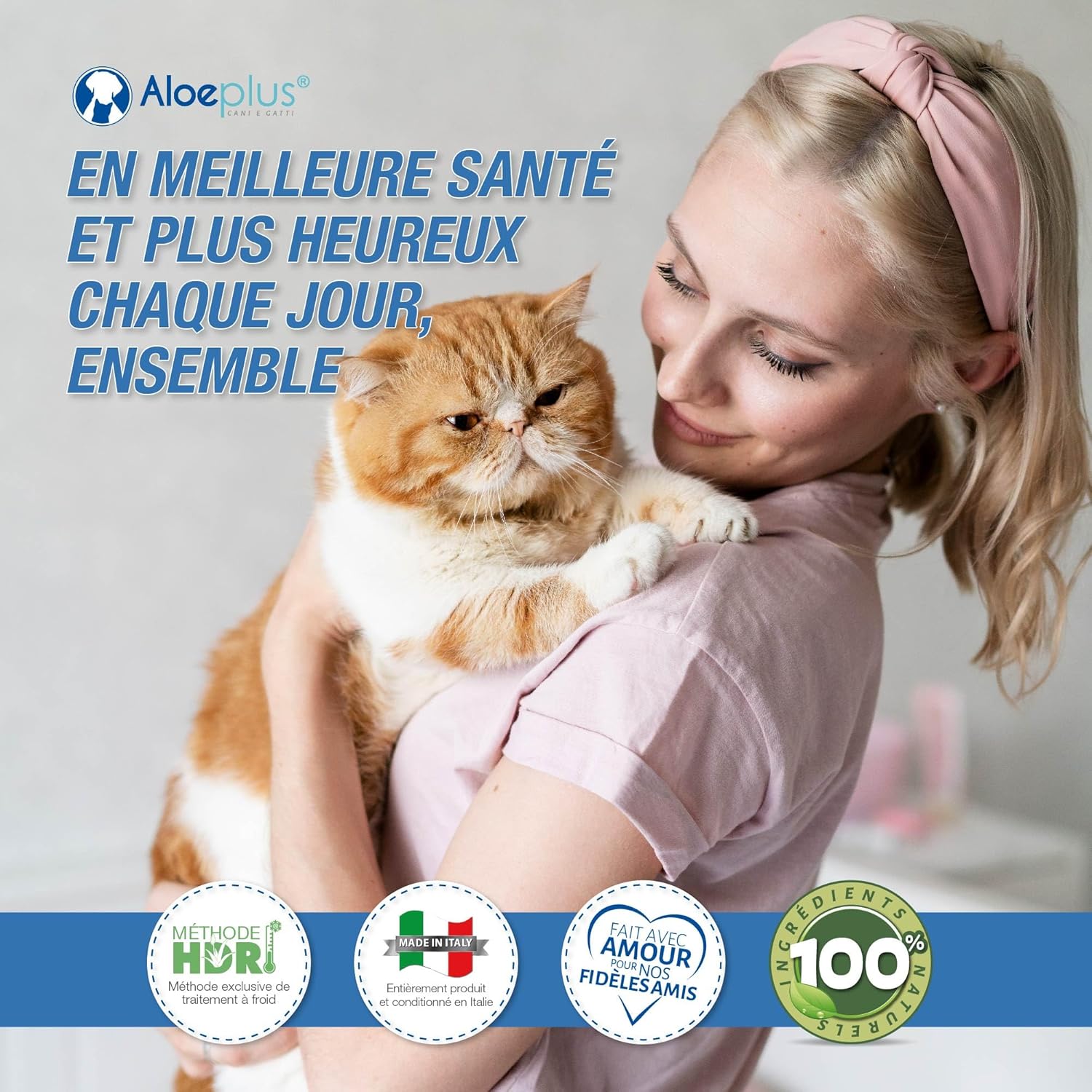 Detalle de Aloeplus Chats Sirop 100ml – Complément Alimentaire Énergétique et Détoxifiant à l’Aloe Arborescens BIO