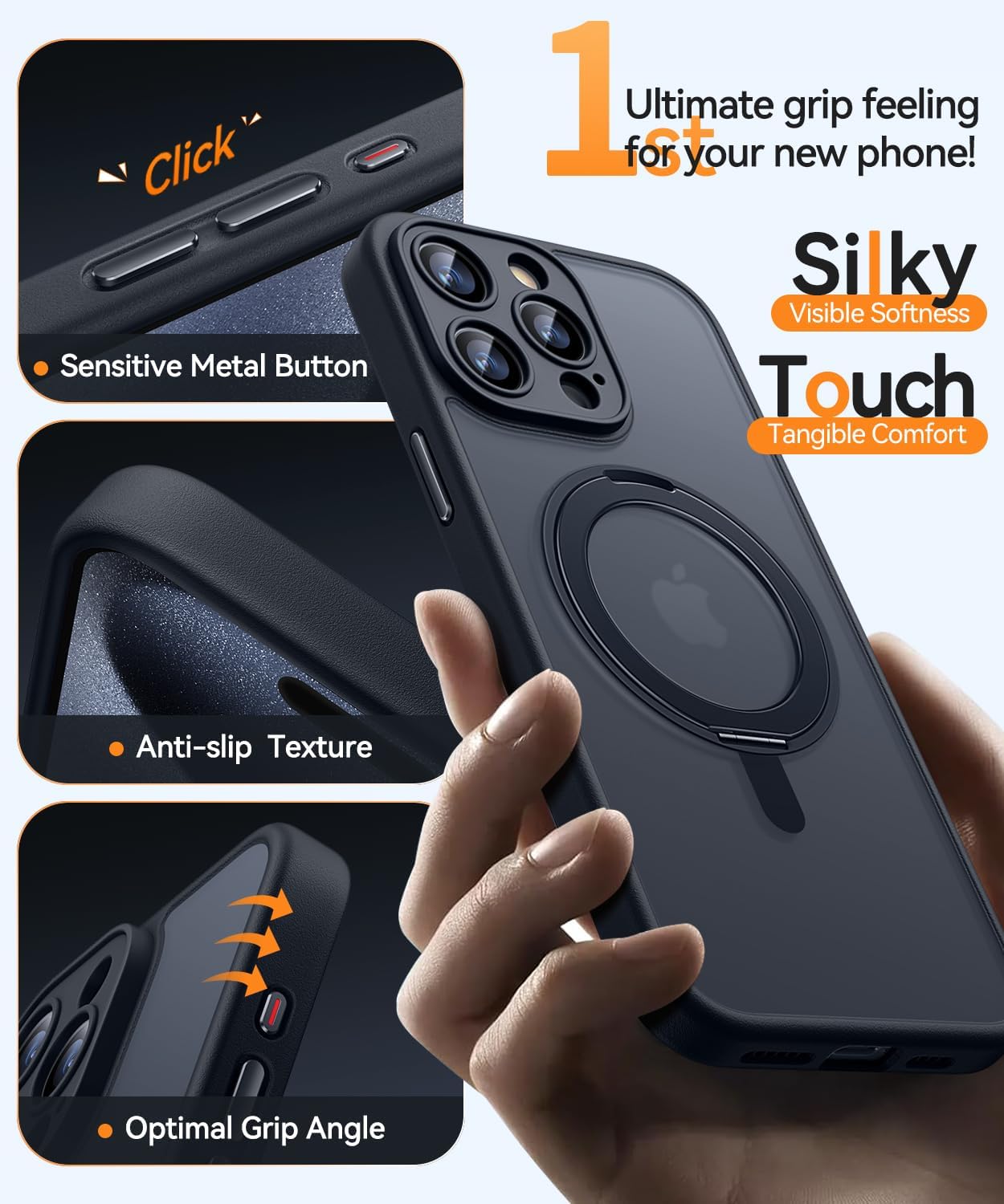 Thumbnail 5 de CANSHN Magnetic iPhone 15 Pro Max Case 6.7