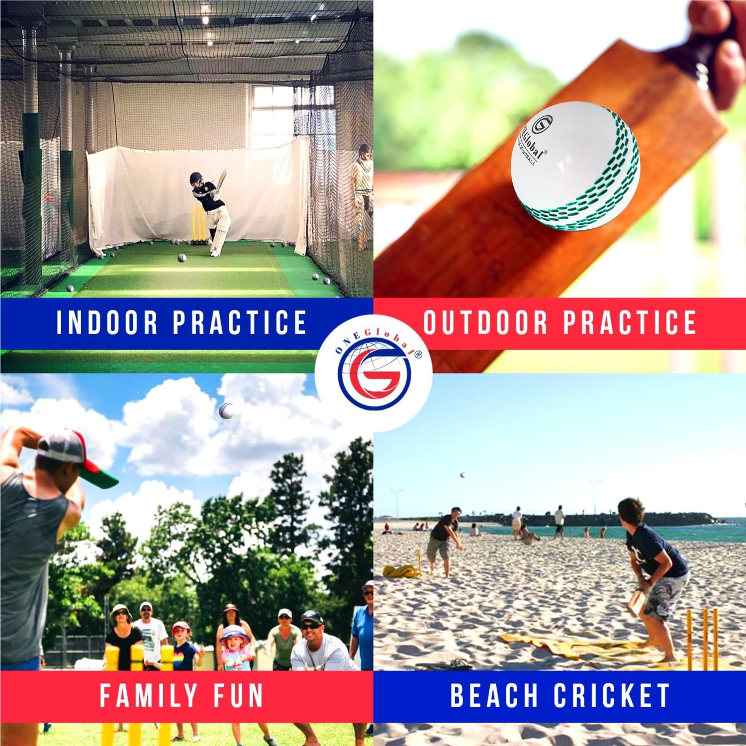 Thumbnail 5 de ONEGlobal Windball Soft Cricket Ball