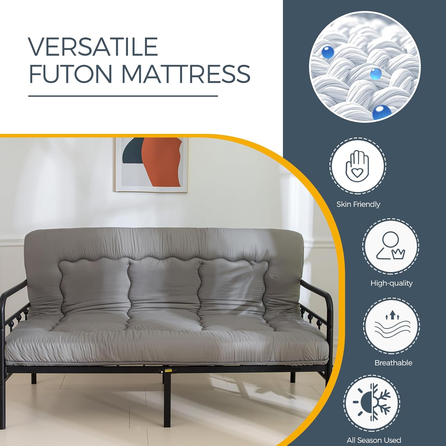 Thumbnail 6 de MAXYOYO 6-inch Extra Thick Japanese Floor Mattress Futon Mattress Foldable Tatami Pad for Adults