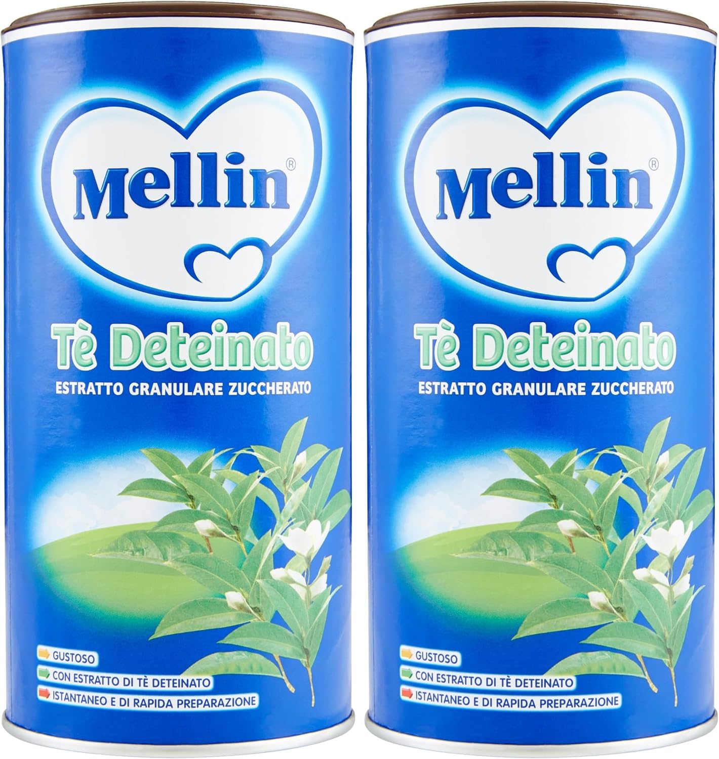 Detalle 2 de Mellin Tè Deteinato 200g – Tè istantaneo granulare, gusto dissetante per tutte le età
