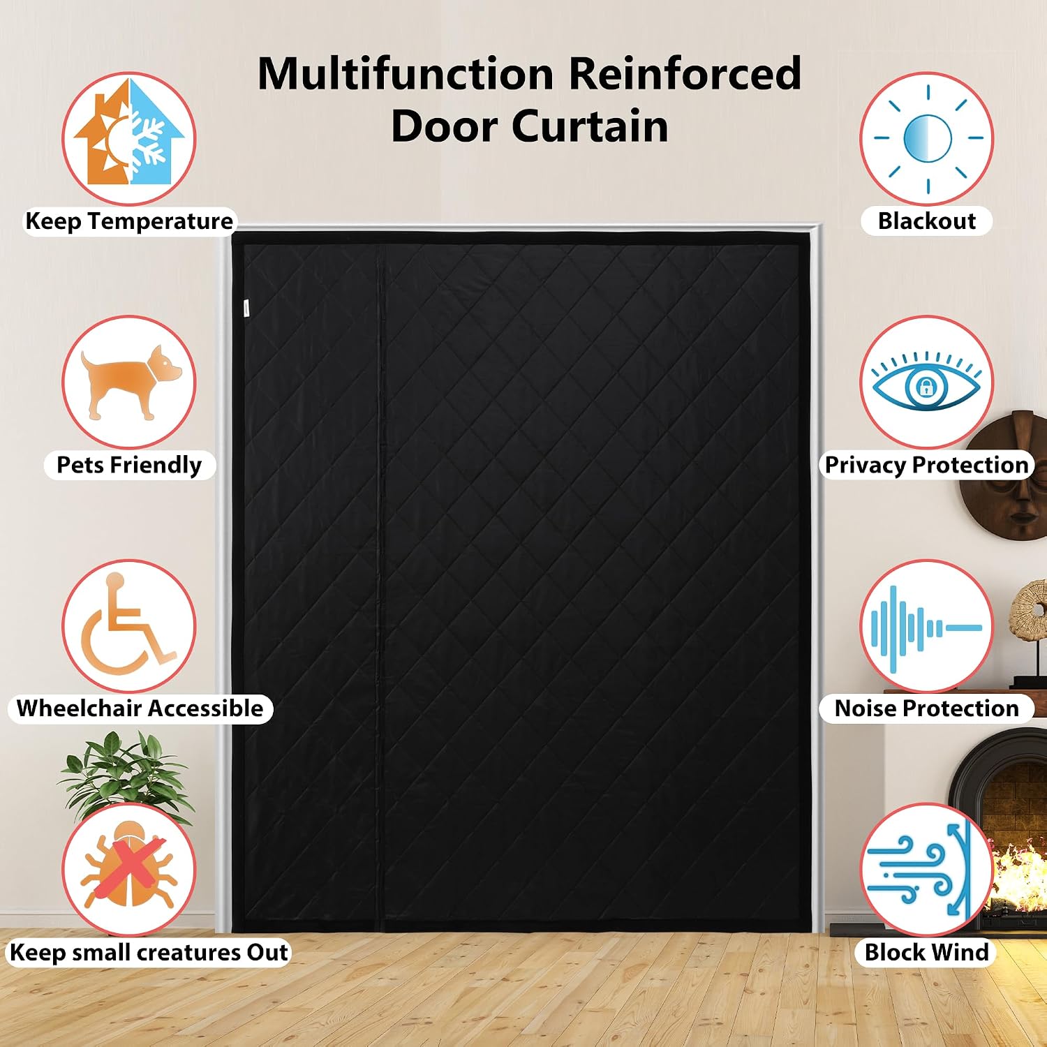 Thumbnail 6 de Insulated Door Curtain, 74 x 81
