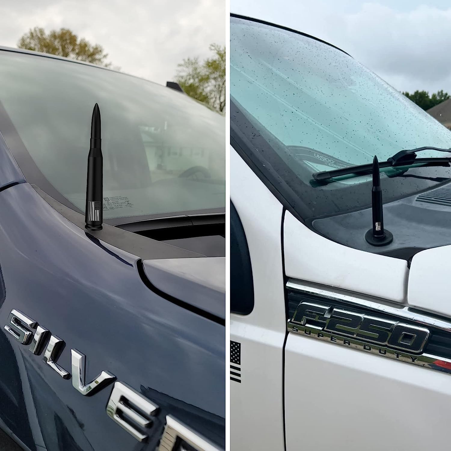 Thumbnail 5 de Bullet Antenna with Valve Caps American Flag for Trucks 🇺🇸