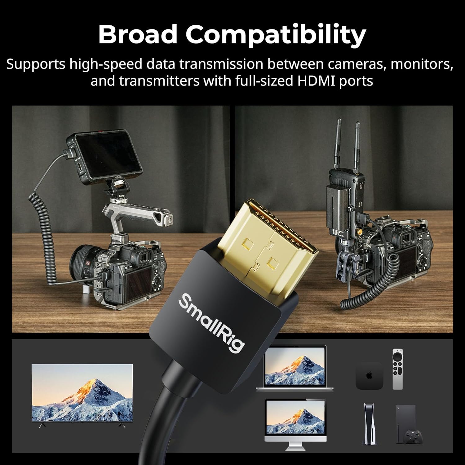 Detalle 1 de SMALLRIG Câble HDMI spiralé 4K