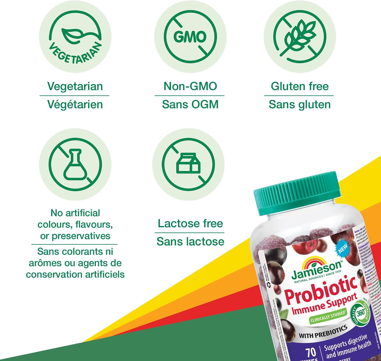 Detalle 2 de Jamieson Probiotic Gummies, 70 count