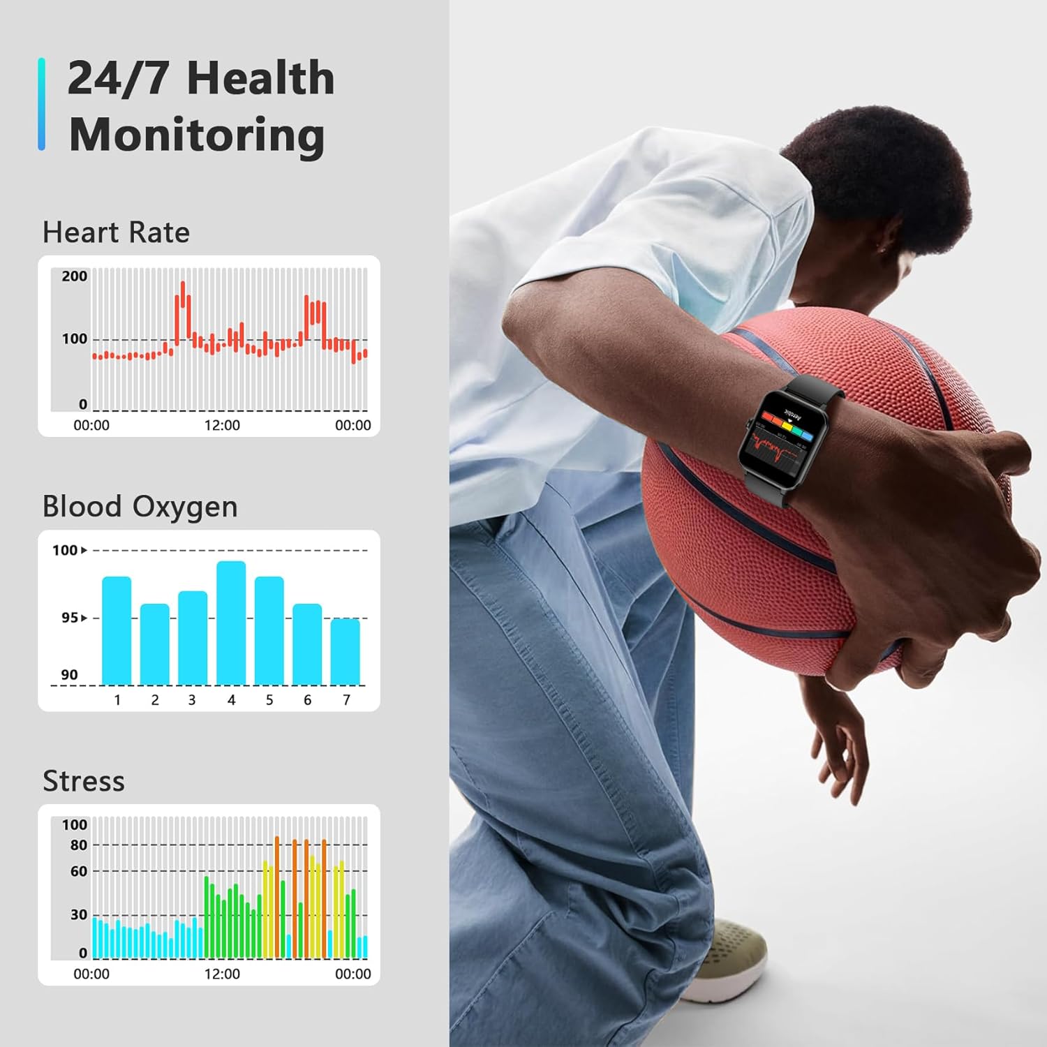 Detalle 2 de Blackview 2026 fitness smartwatch 100+ modes