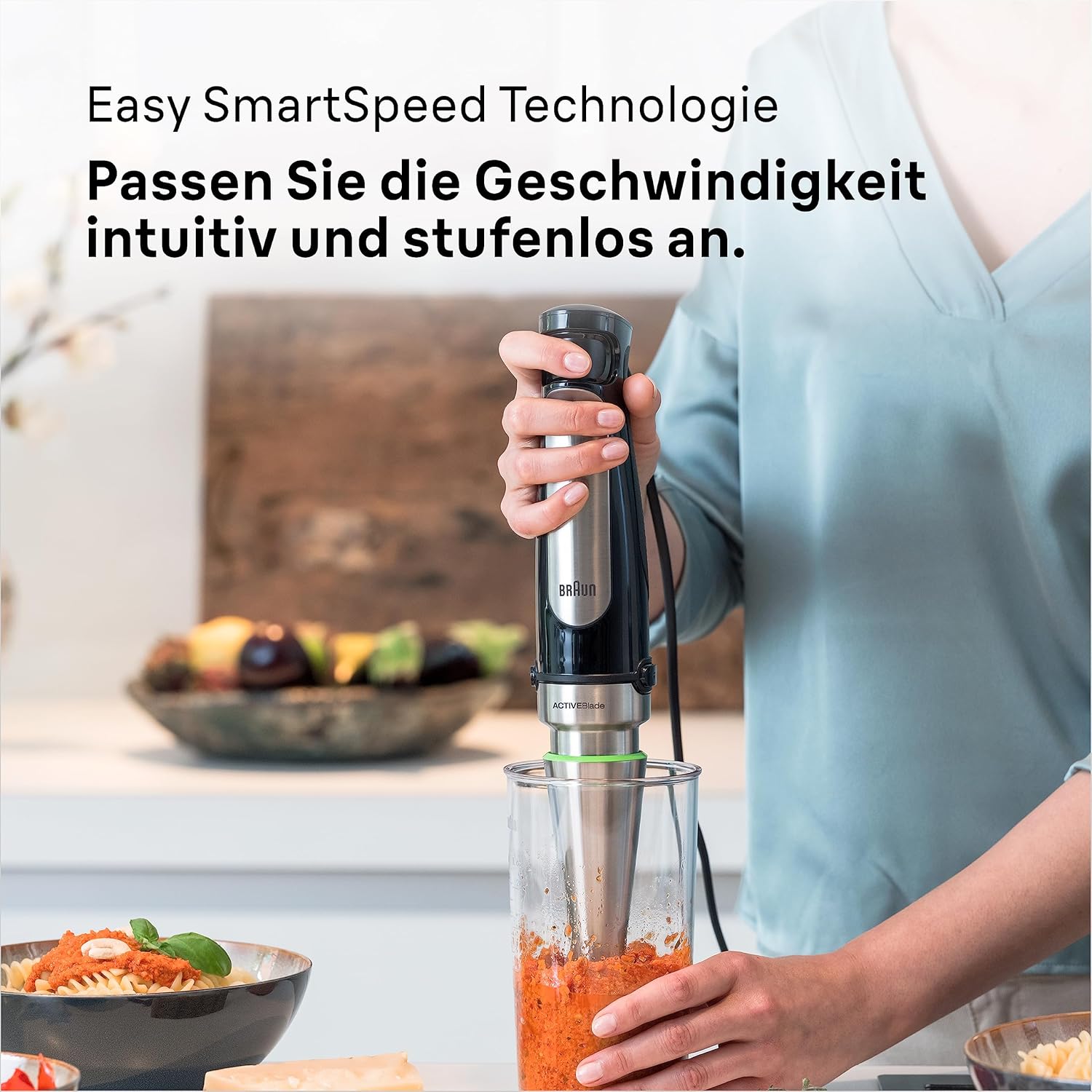 Detalle 2 de Braun MultiQuick 7 Stabmixer 1000 W Schwarz